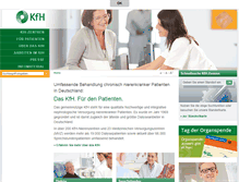 Tablet Screenshot of kfh.de
